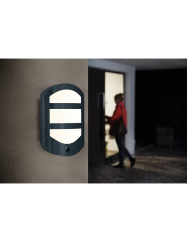 KINKIET ZEWNĘTRZNY ENDURA STYLE PLATE WALL SENSOR 12,5W 3000K DG 