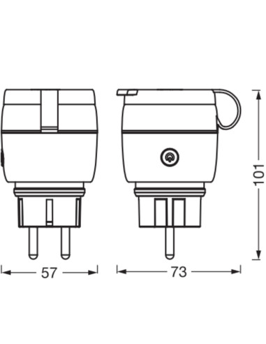 SMART WIFI MATTER PLUG EU COMPACT OUTDOOR GNIAZDO ZEWNĘTRZNE 