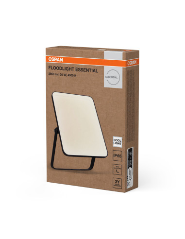 NAŚWIETLACZ FLOOD ESSENTIAL 30W 4000K neutralna biała 2850LM BK IP65 