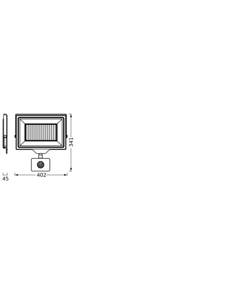 NAŚWIETLACZ FLOOD ESSENTIAL SENSOR 200W 4000K neutralna biała 20000LM BK IP44 