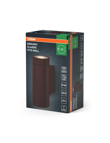 KINKIET ZEWNĘTRZNY ENDURA CLASSIC IP65 ITYS GU10 WALL RUSTY/RDZA 