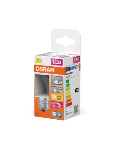 ŻARÓWKA LED SUPERSTAR RF CLP40 DIM 3,4W 2700K ciepła biała E27 FIL 470LM 
