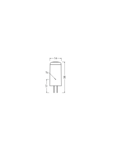 ŻARÓWKA LED P SPECIAL LED PIN20 CL DIM 2W 2700K ciepła biała G4 12V 200LM 

