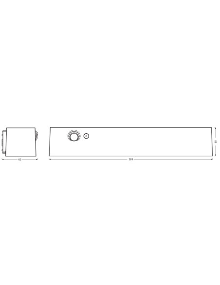 KINKIET ZEWNĘTRZNY SOLAR ENDURA STYLE SHORE WALL SENSOR 12,4W 3000K 