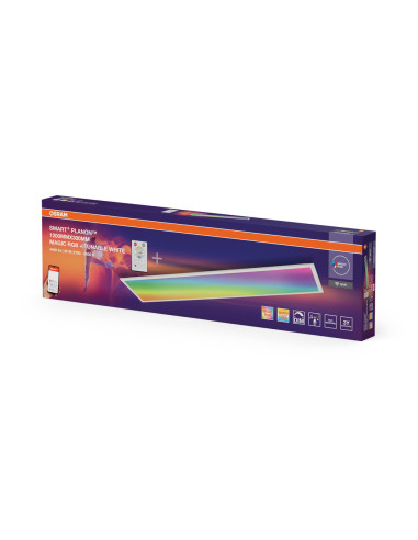OPRAWA SMART WIFI PLANON MAGIC 1200X300 36W 3000LM RGB TW PANEL Z PILOTEM 