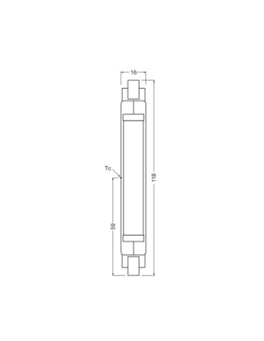 ŻARÓWKA LED SLIM LINE 118MM 60 8W 4000K neutralna biała 806LM GLASS R7S 