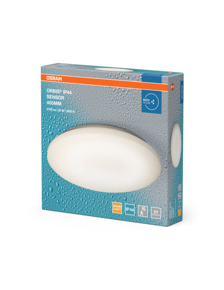 PLAFON Z CZUJNIKIEM RUCHU ORBIS IP44 400MM 22W 830 SENSOR 