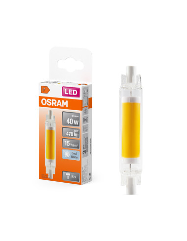 ŻARÓWKA LED SLIM LINE 78MM 40 4,5W 4000K neutralna biała 470LM GLASS R7S 