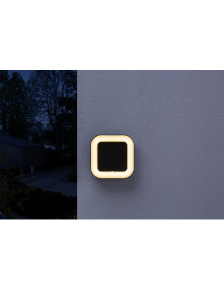KINKIET ZEWNĘTRZNY ENDURA STYLE SQUARE 13W 3000K ciepła biała 480LM DARK GRAY 