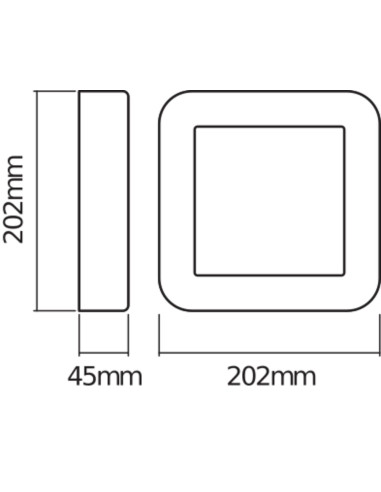 KINKIET ZEWNĘTRZNY ENDURA STYLE SQUARE 13W 3000K ciepła biała 480LM DARK GRAY 