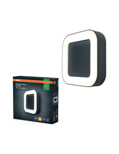 KINKIET ZEWNĘTRZNY ENDURA STYLE SQUARE 13W 3000K ciepła biała 480LM DARK GRAY 