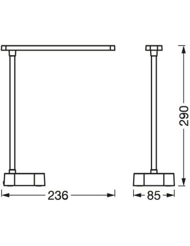 LAMPKA BIURKOWA PANAN FOLD DIM USB WHITE 
