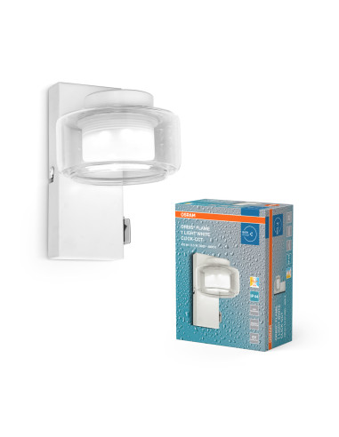 KINKIET ORBIS FLAME 5.5W CLICK CCT IP44 WHITE 