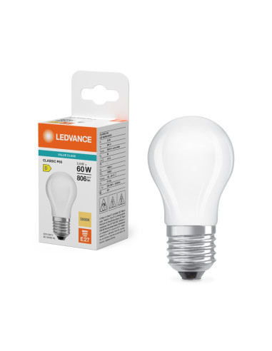 ŻARÓWKA LED V CLP60 5,9W 3000K ciepła biała E27 FIL GL FR 806LM VALUE 
