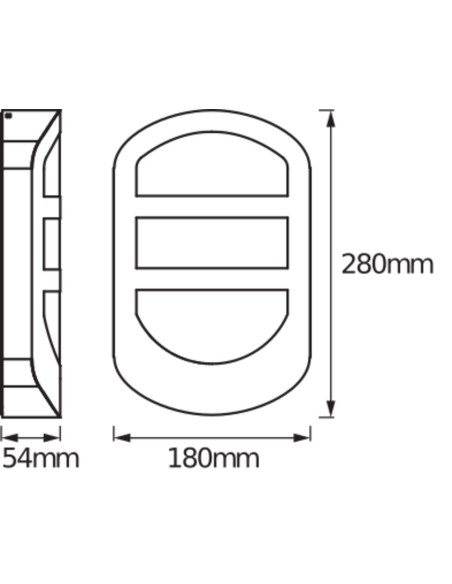 KINKIET ZEWNĘTRZNY ENDURA STYLE PLATE WALL 12,5W 3000K 650LM ST 