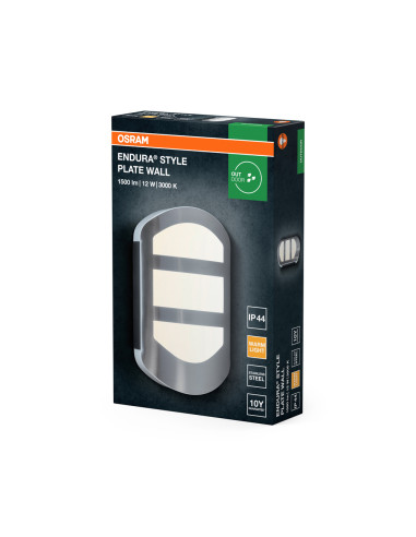 KINKIET ZEWNĘTRZNY ENDURA STYLE PLATE WALL 12,5W 3000K 650LM ST 