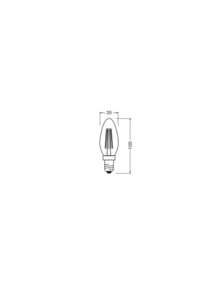 ŻARÓWKA LED V CLB40 4W 3000K ciepła biała E14 FIL CL 470LM VALUE  