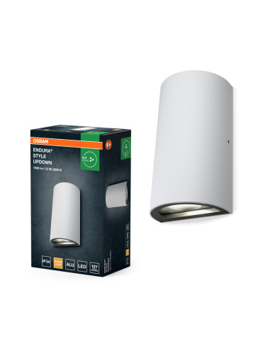 KINKIET ZEWNĘTRZNY ENDURA STYLE UPDOWN 12W 3000K 700LM IP44 WHITE  