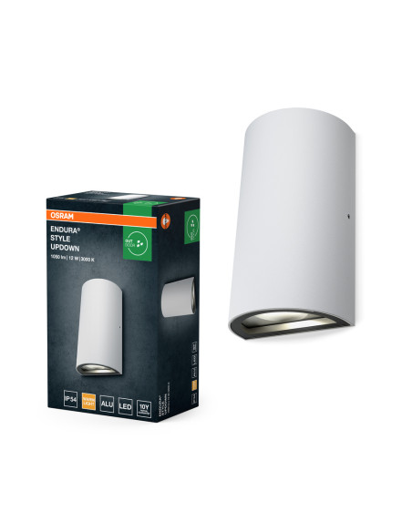 KINKIET ZEWNĘTRZNY ENDURA STYLE UPDOWN 12W 3000K 700LM IP44 WHITE  