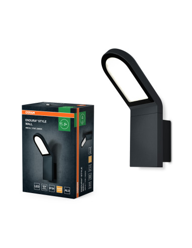 KINKIET ZEWNĘTRZNY ENDURA STYLE WALL 12W 3000K 740LM DARK GRAY  