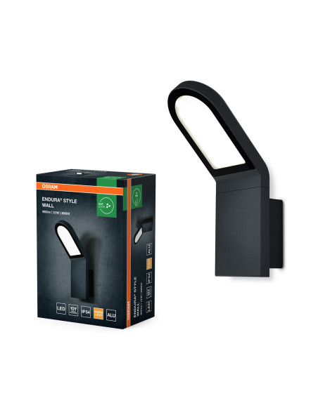 KINKIET ZEWNĘTRZNY ENDURA STYLE WALL 12W 3000K 740LM DARK GRAY  