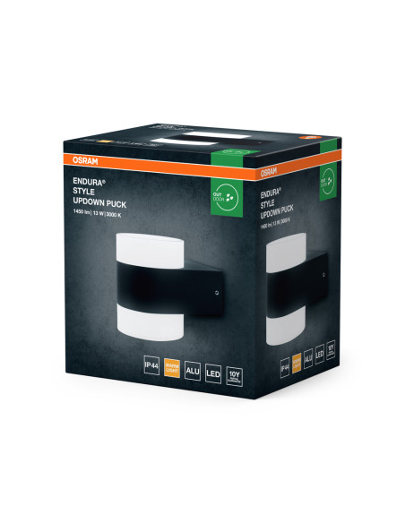 KINKIET ZEWNĘTRZNY ENDURA STYLE UPDOWN PUCK 13W DARK GRAY 