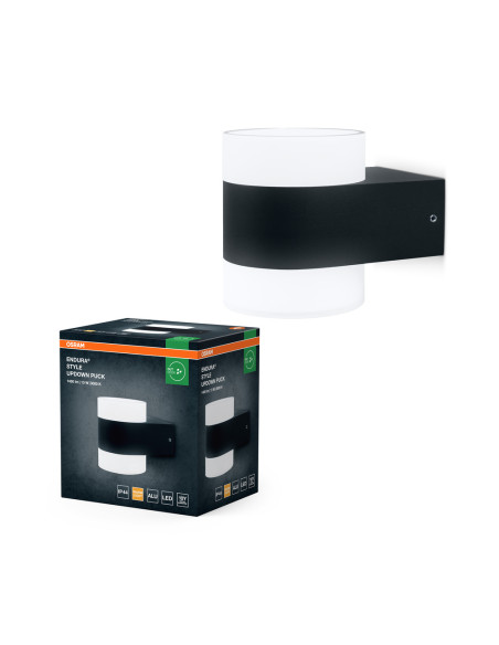 KINKIET ZEWNĘTRZNY ENDURA STYLE UPDOWN PUCK 13W DARK GRAY 