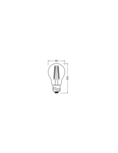 ŻARÓWKA LED V CLA75 7,5W 3000K ciepła biała E27 FIL CL 1050LM VALUE 
