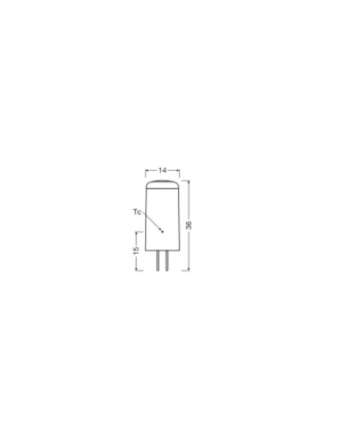 ŻARÓWKA LED P SPECIAL LED PIN28 CL 2,2W 2700K ciepła biała GY6.35 12V 300LM 