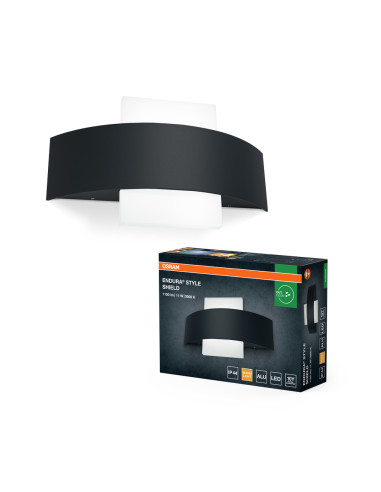 KINKIET ZEWNĘTRZNY ENDURA STYLE SHIELD SQ 11W 3000K 410LM DARK GRAY 