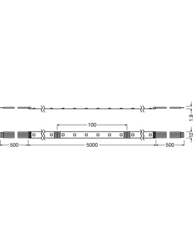 TAŚMA LS PFM1000/RGBW 2700K ciepła biała 5 metrów 98W 24V 6360LM PASEK PERFORMANCE 