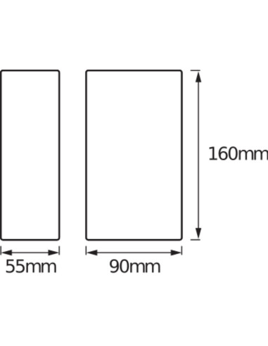 KINKIET ZEWNĘTRZNY ENDURA STYLE UPDOWN 12W 3000K 700LM IP44 ALUMINIUM 