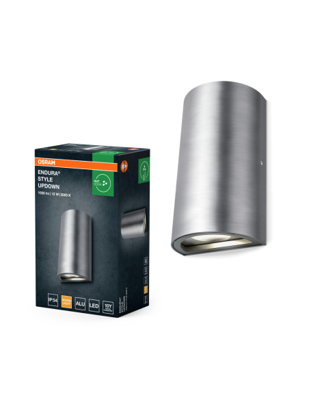 KINKIET ZEWNĘTRZNY ENDURA STYLE UPDOWN 12W 3000K 700LM IP44 ALUMINIUM 