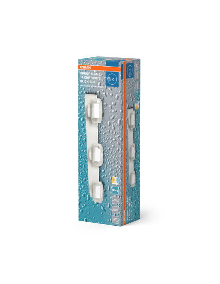 OPRAWA ORBIS FLAME 3X5.5W CLICK CCT IP44 WHITE 