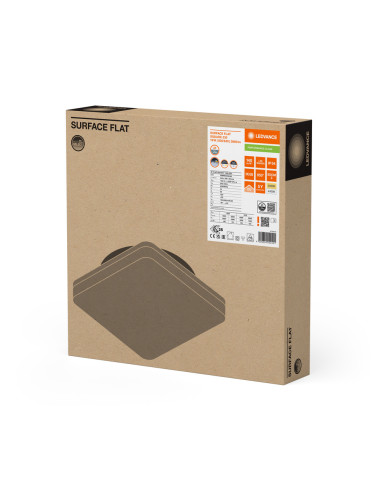 PLAFON LED SURFACE FLAT SQUARE 330 P 19W CPS 