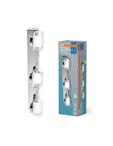 OPRAWA ORBIS FLAME 3X5.5W CLICK CCT IP44 CHROME 