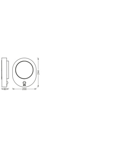KINKIET ZEWNĘTRZNY ENDURA STYLE DISC WALL SENSOR 8W 370LM  STAL NIERDZEWNA 