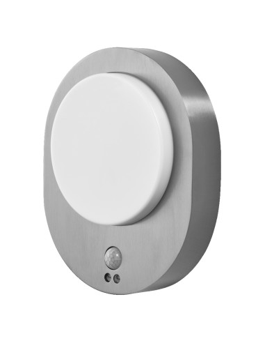 KINKIET ZEWNĘTRZNY ENDURA STYLE DISC WALL SENSOR 8W 370LM  STAL NIERDZEWNA 