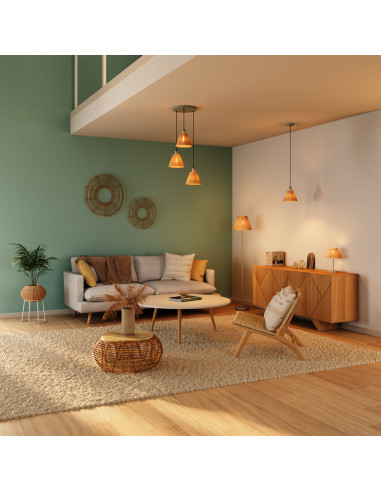 DECOR RAFFIA FLOOR 1XE27  