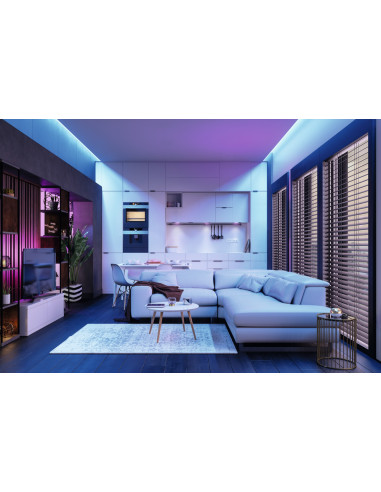 TAŚMA FLEX RGB REM 19W 5M IP54 PASEK Z PILOTEM  