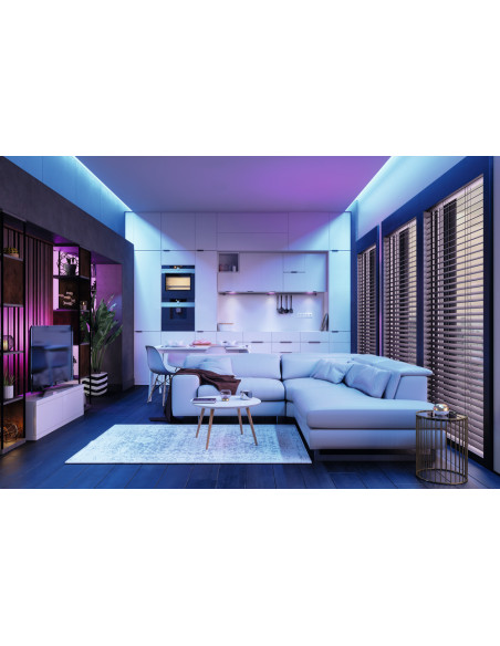 TAŚMA FLEX RGB REM 19W 5M IP54 PASEK Z PILOTEM  
