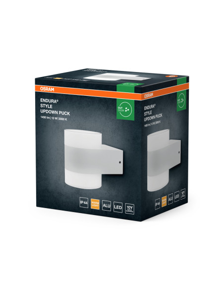 KINKIET ZEWNĘTRZNY ENDURA STYLE UPDOWN PUCK 13W WHITE 