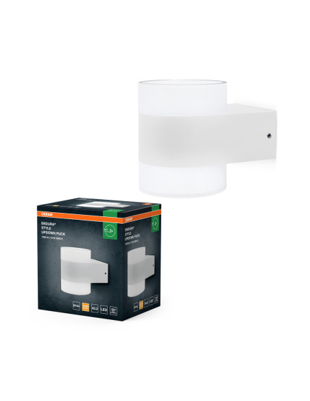 KINKIET ZEWNĘTRZNY ENDURA STYLE UPDOWN PUCK 13W WHITE 