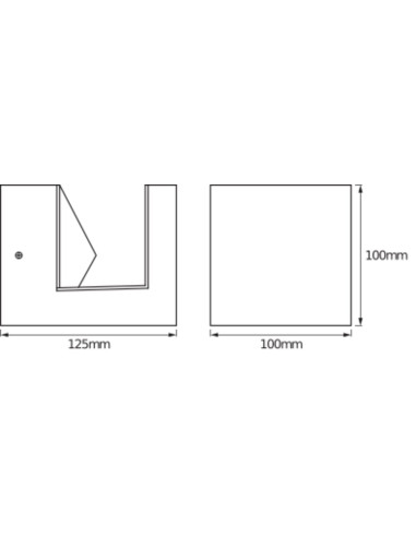 KINKIET ZEWNĘTRZNY ENDURA STYLE PYRAMID WALL 9W 3000K 600LM ST 