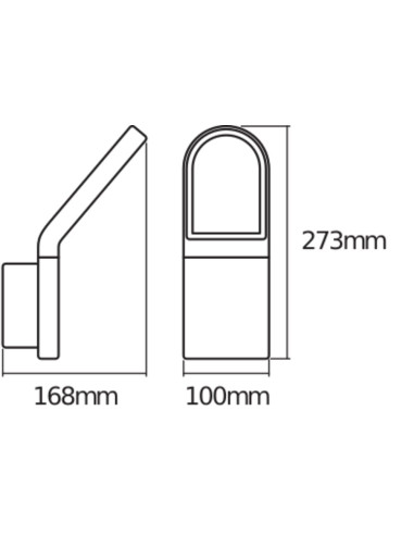 KINKIET ZEWNĘTRZNY ENDURA STYLE WALL SENSOR 12W 3000K 740LM GRAY 