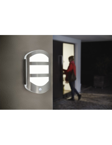 KINKIET ZEWNĘTRZNY ENDURA STYLE PLATE WALL SENSOR 12,5W 3000K 600LM 