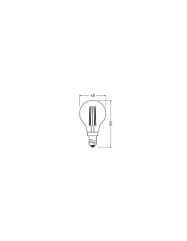 ŻARÓWKA LED V CLP40 4W 3000K ciepła biała E14 FIL CL 470LM VALUE 