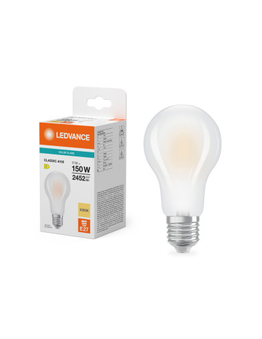 ŻARÓWKA LED V CLA150 17W 3000K ciepła biała E27 FIL FR 2452LM VALUE 