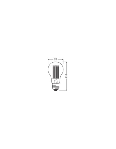 ŻARÓWKA LED V CLA150 17W 3000K ciepła biała E27 FIL CL 2452LM VALUE 