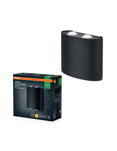 KINKIET ZEWNĘTRZNY ENDURA STYLE UPDOWN DECO II 11W DARK GRAY 